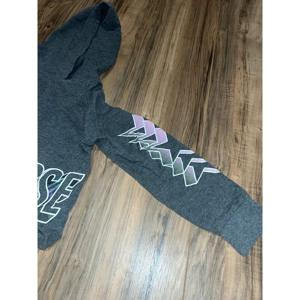 Girls Small Converse Cropped Hoodie,‎ Metallic/Gray